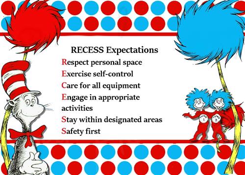 Behavior expectations at recess 